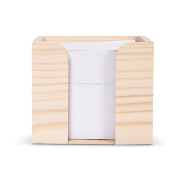 Popierinis bloknotas 10x10x8,5 cm medinėje dėžutėje su kubeliais, gamta, gaminio vaizdas (3)