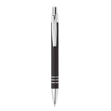Aliuminio rutulinis rašiklis vamzdelyje, juoda, gaminio vaizdas (3)