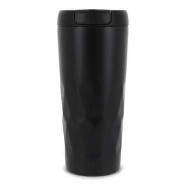 Termosinis puodelis su rombo formos raštu, 450 ml, juoda, gaminio vaizdas (3)