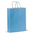 Didelis kraft maišelis, 120 g/m², šviesiai mėlyna