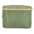 „InSideOut“ sulankstomas krepšelis su dangčiu Sogne 38 x 26 x 25 cm rPET, alyvuogių žalia