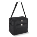 R-PET 600D dviejų skyrių aušintuvas-krepšys 30 x 20 x 24 cm 12 l, juoda