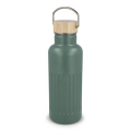 Perdirbto nerūdijančio plieno termo butelis 500 ml, alyvuogių žalia
