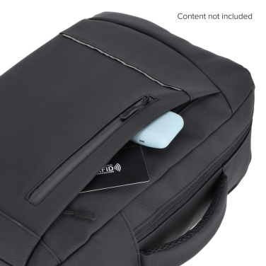 PU Osaka nešiojamojo kompiuterio kuprinė 30 x 14 x 42 cm 15L, juoda, gaminio vaizdas (2)
