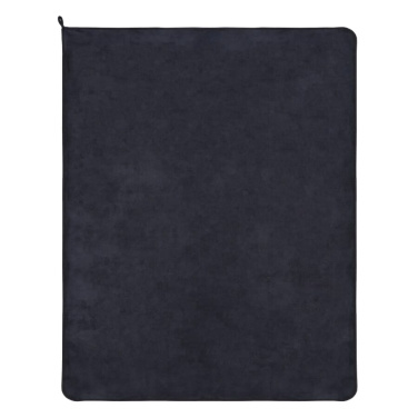 Sublimacinis klijuotas koralų vilnos antklodė 120x150 cm (500g/m²), juoda, gaminio vaizdas (3)