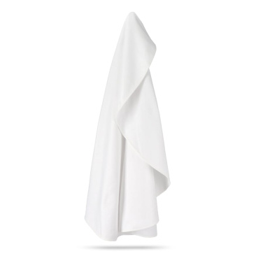 Dvipusis apvalus paplūdimio rankšluostis Ø 150 cm, 350 g/m², sublimacinis, balta, gaminio vaizdas (4)