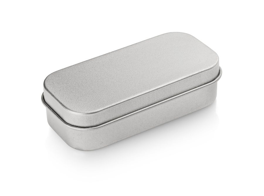 Maža skardinė dėžutė didesnėms USB atmintinėms (su įdėklu), gaminio vaizdas