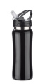 Plieninis Bidon PATRO 600 ml, juodas