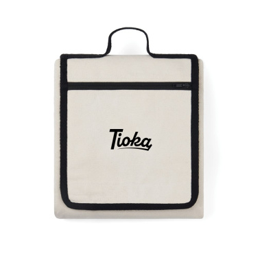 VINGA Volonne AWARE™ perdirbtos drobės iškylos antklodė, beveik baltas, su logotipu
