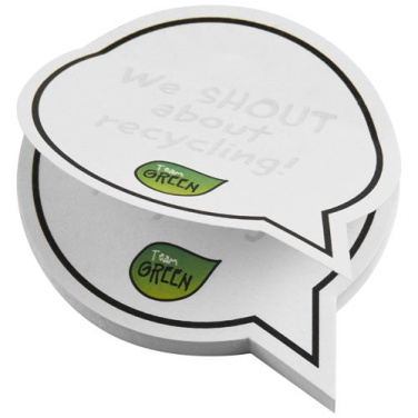 Sticky-Mate® kalbos burbulo formos perdirbti lipnūs lapeliai, Baltas, gaminio vaizdas (2)