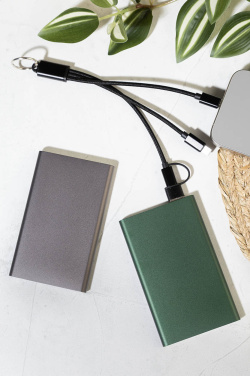 Rafob – raktų pakabukas USB įkrovimo laidas, juoda, gaminio vaizdas (4)