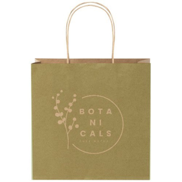 Kraft 120 g/m2 popierinis maišelis susuktomis rankenomis - 24 x 9 x 24 cm – Kraft ruda, gaminio vaizdas (1)