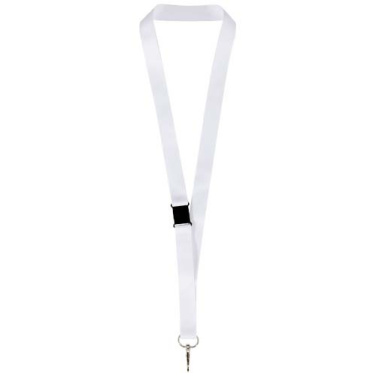 Lois sublimacinė RPET virvė su saugiu atplėšimu – juoda / balta, 10mm, gaminio vaizdas (3)