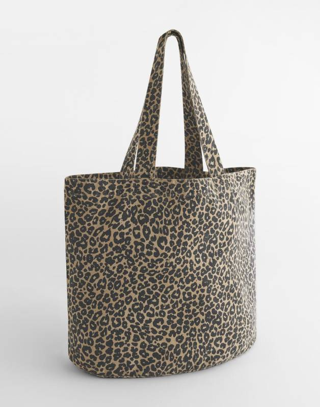 Leopardo rašto drobinis pirkinių krepšys, Vintažinis leopardo raštas - Westford Mill