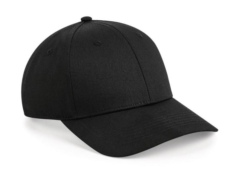 „Urbanwear“ 6 panelių marškinėliai su užtrauktuku, spalva: juoda - Beechfield (1)