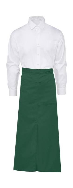 BERLIN Ilga Bistro Prijuostė su Ventiliacijos Skyle ir Kišene, spalva: butelio žalia - SG Accessories - BISTRO (1)