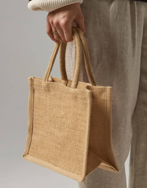Natūralaus krakmolingo džiuto mini dovanų maišelis, spalva: natūrali - Westford Mill (3)