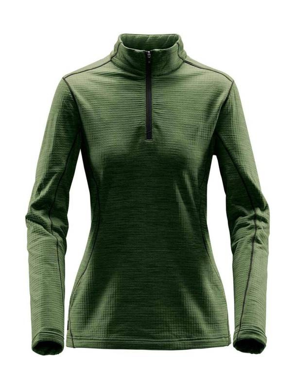 Moteriškas šiluminis džemperis su užtrauktuku 1/4 colio, Žemės žalia – Stormtech (1)