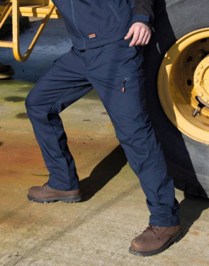 Ilgos tamprios darbo apsaugos kelnės, spalva: tamsiai mėlyna – Result Work-Guard (4)