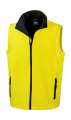 Vyriškas spausdinamas Softshell kūno šildytuvas, spalva: geltona/juoda, Geltona/juoda