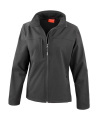 Moteriška klasikinė softshell striukė, spalva: juoda, Juoda
