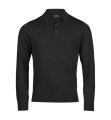 Polo megztinis, spalva: juoda, Juoda