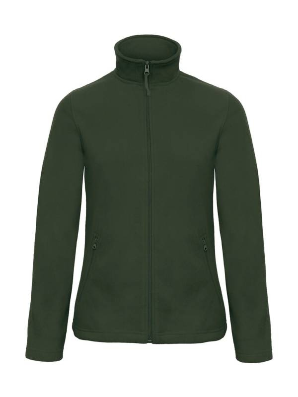 ID.501/moteriškos mikroflisinės striukės su pilnu užtrauktuku, spalva: miško žalia – B&C Outerwear (1)