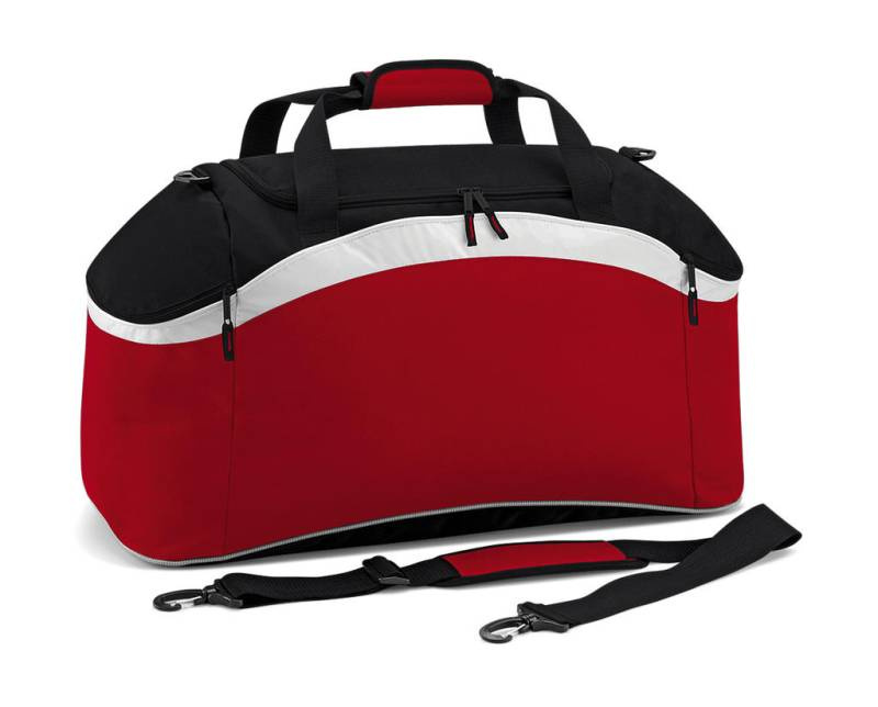 Komandinės aprangos krepšys, Klasikinė raudona/juoda/balta – Bagbase (1)