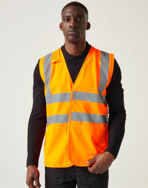 „Pro Hi-Vis“ prižiūrėtojo liemenė, spalva: geltona – Regatta High Visibility (3)