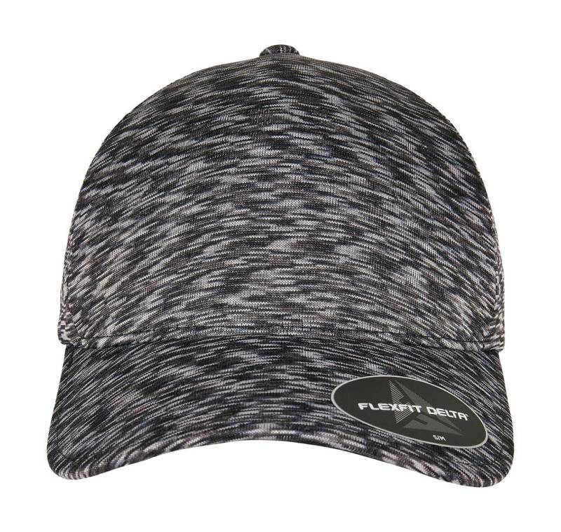 „Flexfit Delta Unipanel“ kepurė, Melanginė juoda – Flexfit (1)