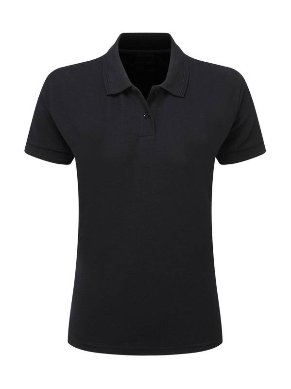 Poliesterio medvilnės polo marškinėliai moterims, spalva: juoda – SG Originals (1)