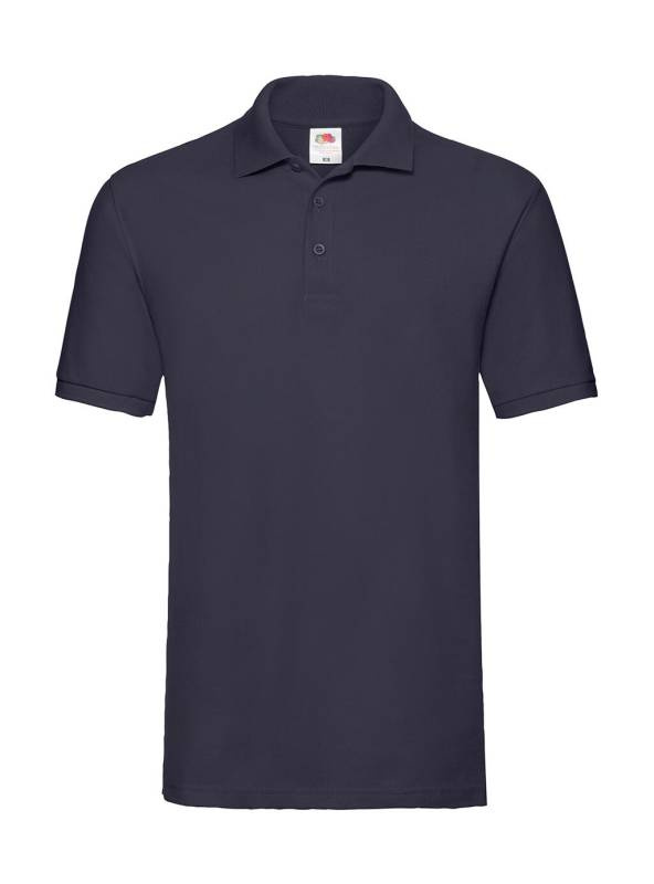 Premium polo, spalva: sodri tamsiai mėlyna – Fruit of the Loom (1)