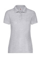 Moteriški 65/35 polo marškinėliai, spalva: pilkas melanžas, Heather Grey