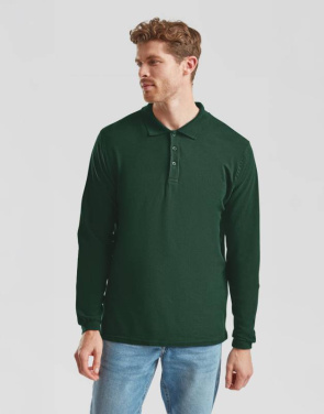 Aukščiausios kokybės ilgomis rankovėmis polo marškinėliai, Atletiška viržė – Fruit of the Loom (3)