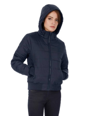 Superhood/moteriška striukė, Juoda/kobalto mėlyna – B&C Outerwear (2)