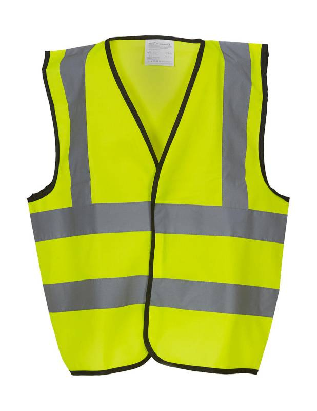 Vaikiška liemenė su dviem juostomis ir petnešomis Fluo, spalva: fluorescencinė geltona – Yoko (1)