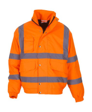 Fluo bomber striukė, spalva: fluorescencinė oranžinė