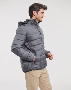 Vyriška nano striukė su gobtuvu, spalva: prancūziška tamsiai mėlyna – Russell Athletic (3)