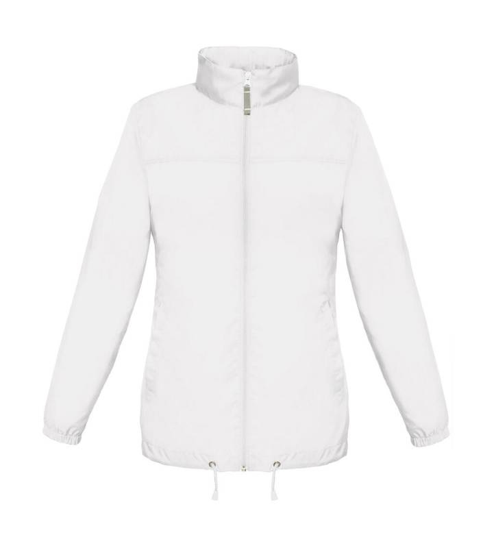 Sirocco/moteriška vėjo striukė, spalva: balta – B&C Outerwear (1)