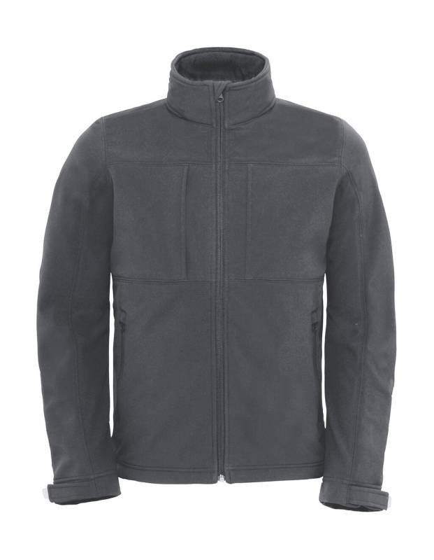Gobtuvas Softshell/vyrams, spalva: tamsiai pilka – B&C Outerwear (1)