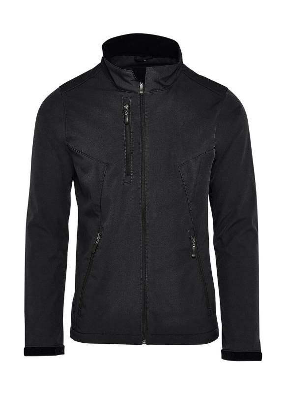 Vyriška firminė softshell striukė be etiketių, spalva: juoda – SG Signature (1)