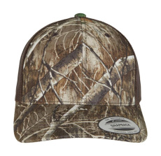 YP Classcis RealTree Camo Retro Trucker kepurė, Kraštas