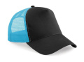 Snapback Trucker marškinėliai, Juoda/Banglenčių mėlyna