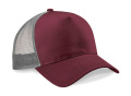 Snapback Trucker marškinėliai, Burgundiška/pilka