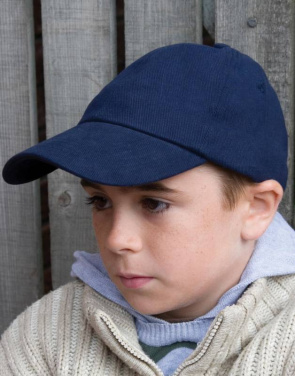 Vaikiška šukuotos medvilnės kepuraitė, spalva: juoda – Result Headwear (2)