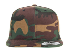 Klasikinės „Snapback“ kepurės kamufliažiniame fone, Maskuotė