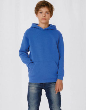 Vaikiškas sportinis džemperis su gobtuvu, spalva: juoda – B&C (3)