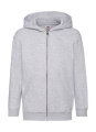 Vaikiška klasikinė sportinė striukė su gobtuvu, Heather Grey