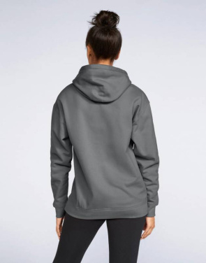 „Softstyle“ vidutinio svorio flisinis džemperis suaugusiems su gobtuvu, Kardinolas Raudonasis – Gildan (4)