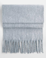 Pūkuotas šalikas, spalva: pilkas melanžas, Heather Grey